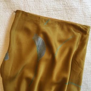 Anthropologie | Silk Midi Skirt